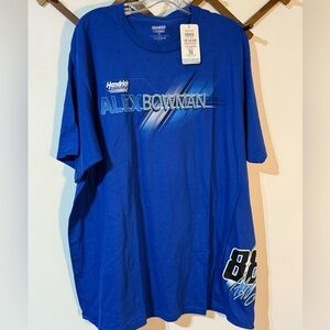 Hendricks Motorsports Alex Bowman blue graphic short sleeve t shirt MWT size 2XL